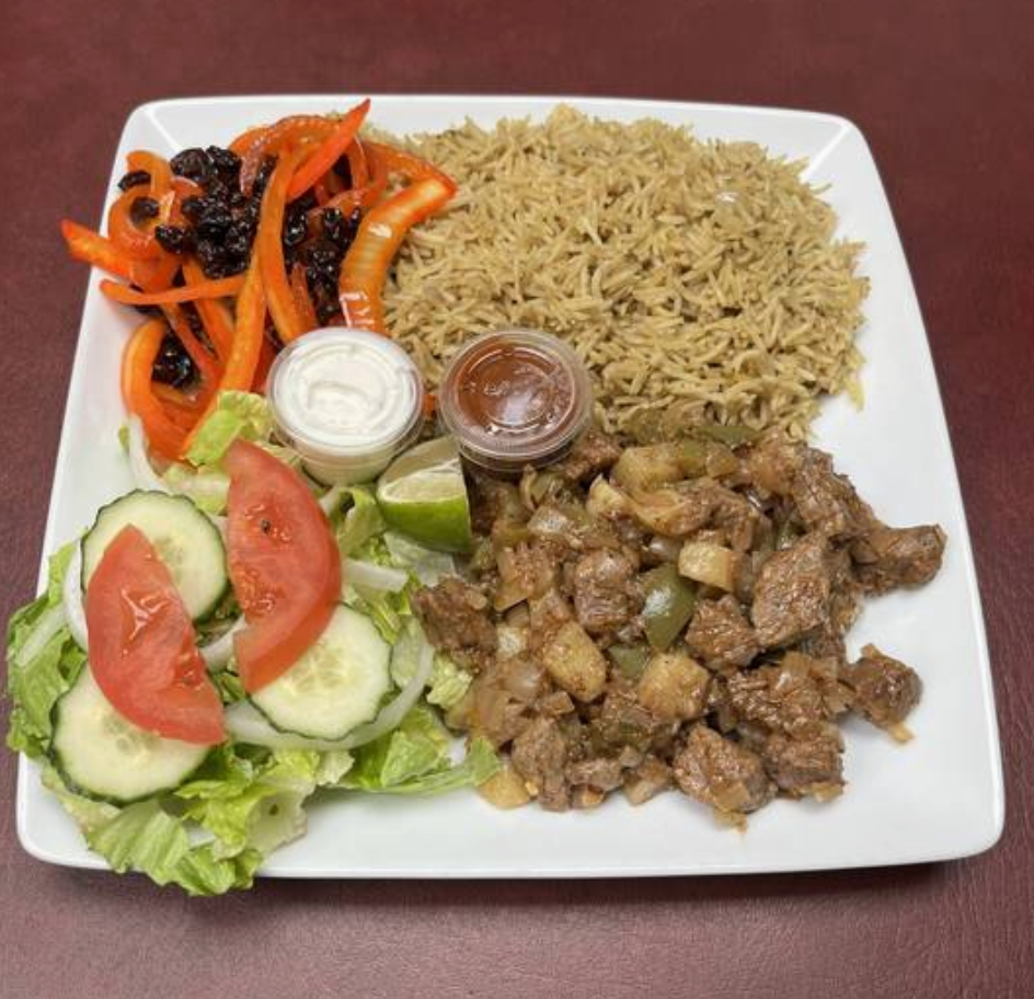Rice with Beef Suqaar